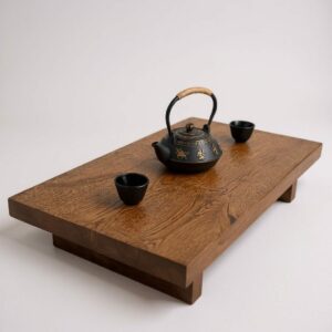 Couchtisch Kaffeetisch Beistelltisch Bodentisch Meditationstisch Massive Eiche