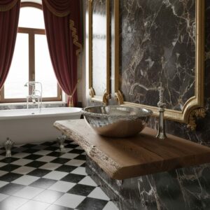 Waschtischplatte NaTur Altholz Hell braun