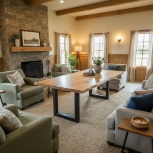 Tischplatte Eiche massiv mit natürlicher Kante 120x90cm