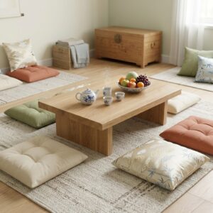 Couchtisch Kaffeetisch Beistelltisch Bodentisch Natur Eiche Transparent geölt 120cm