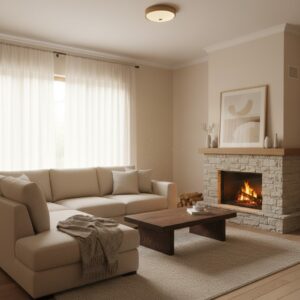 Eleganter Couchtisch aus massivem Eichenholz Antikbraun – Ein zeitloser Blickfang für Ihr Wohnzimmer 140cm